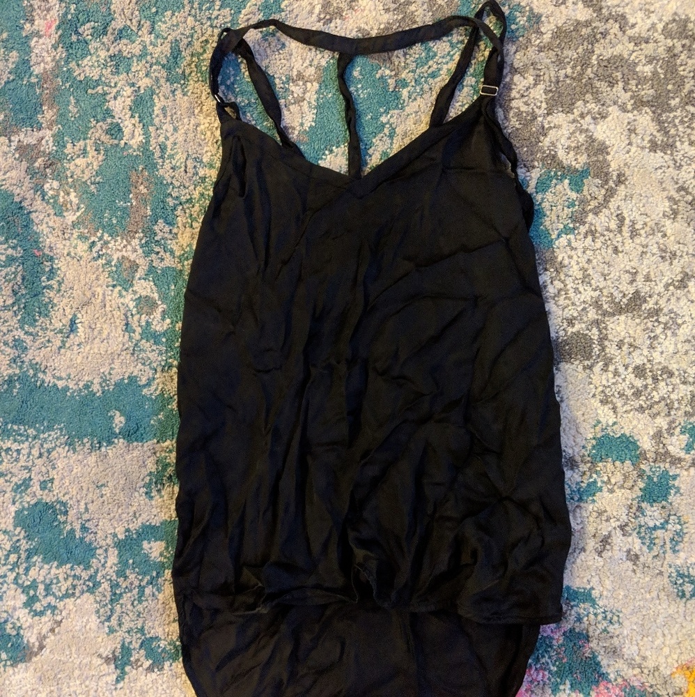 Black Treasure & Bond Blouse with Back Straps